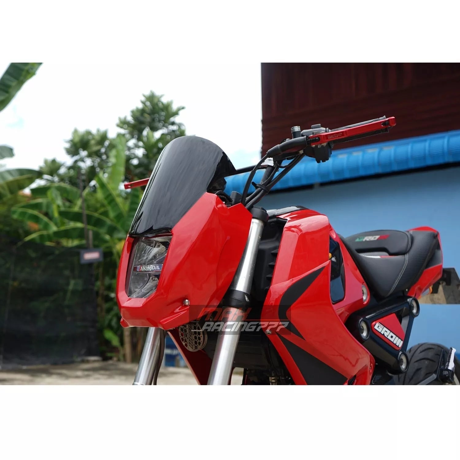 FRONT WINDSHIELD WINDSCREEN COVER HEADLIGHT MAXNUS V.2 FOR HONDA GROM 125 2021-2024