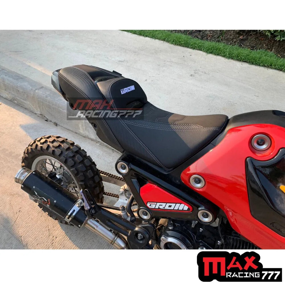 เบาะแต่งทรงสปอร์ตหมอนคาร์บอน สำหรับ HONDA GROM125 2021-2025